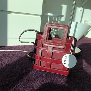 Staud mini plaid Shirley bag